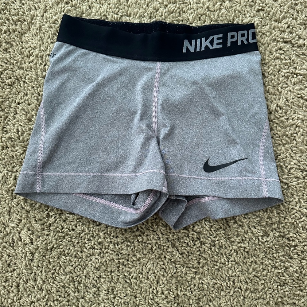 gray nike pros